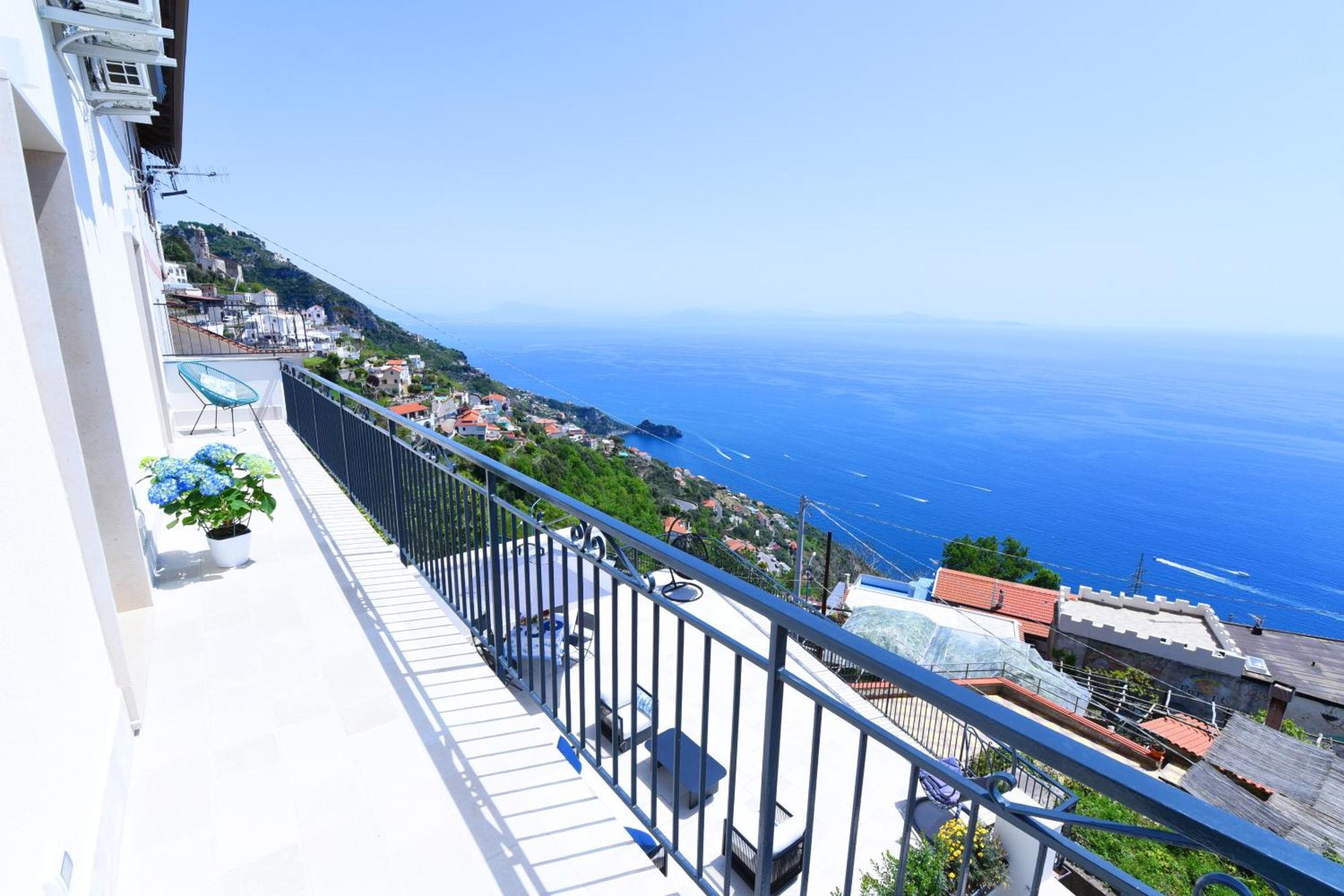 B&B Blue View Furore Bagian luar foto