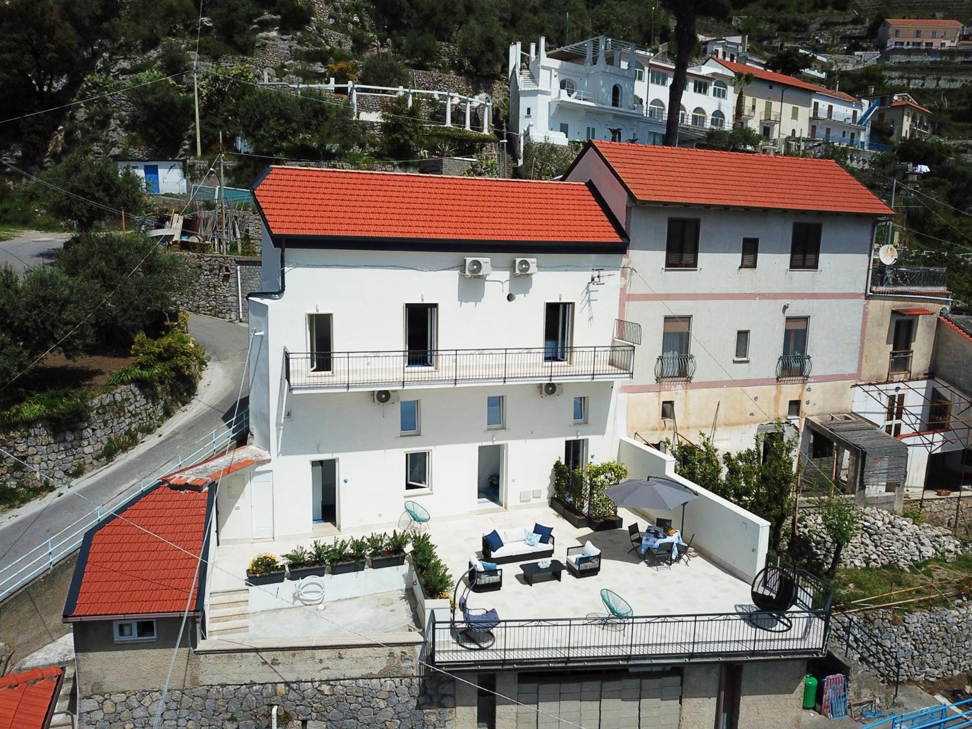 B&B Blue View Furore Bagian luar foto