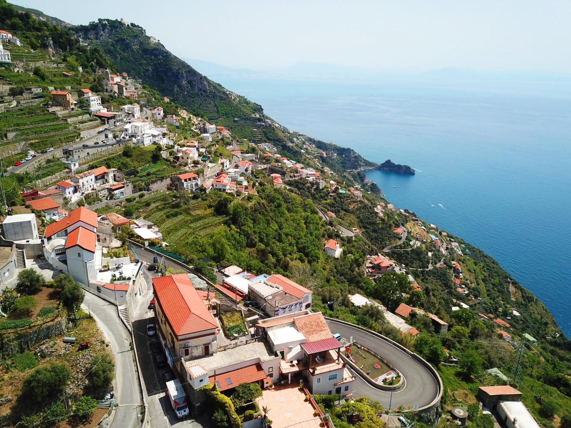 B&B Blue View Furore Bagian luar foto
