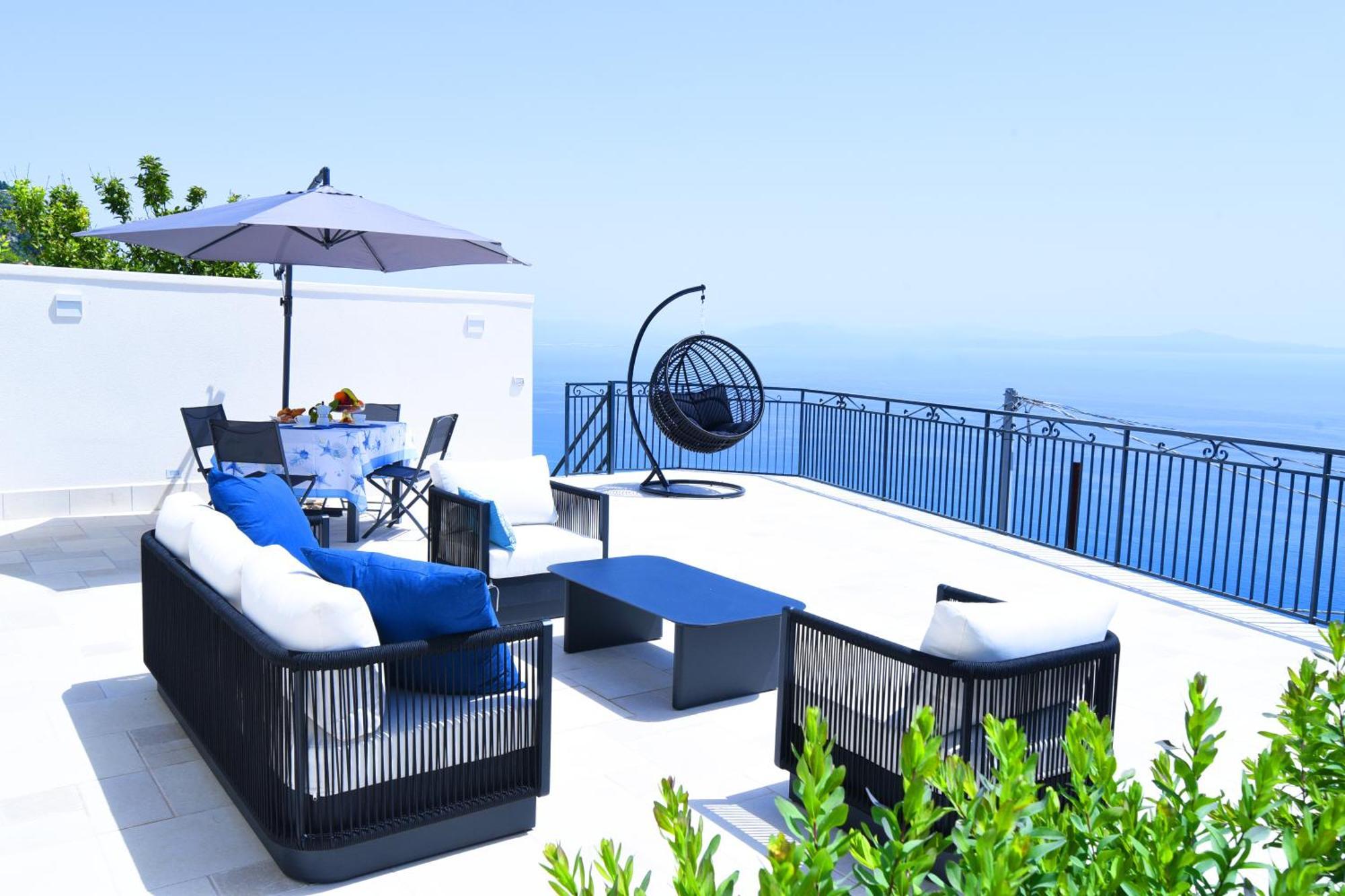 B&B Blue View Furore Bagian luar foto